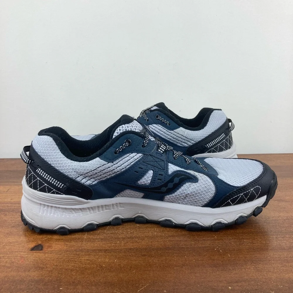 Saucony Grid Raptor TR 2 Running Shoes Gray Navy Blue S25427-5 Men's Size 11.5. - Picture 6 of 11